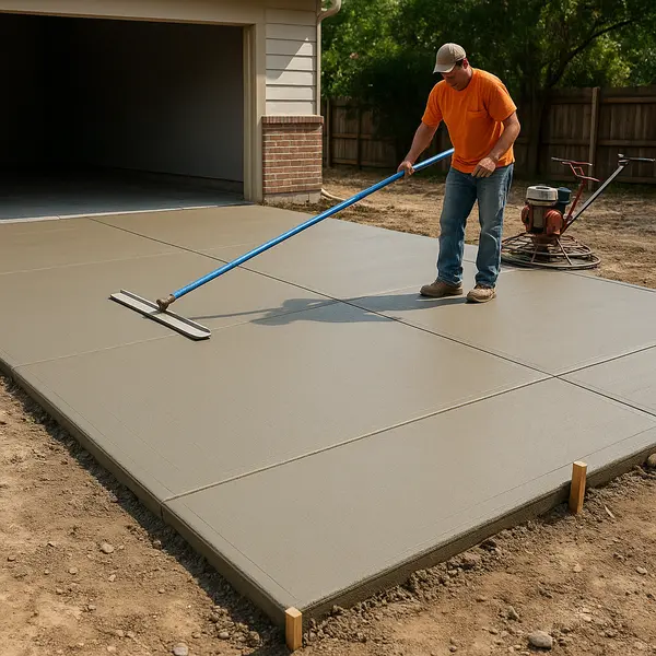 Professional concrete foundation and slab construction in Farmington
